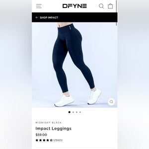 DFYNE Women's impact leggings midnight black